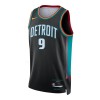 Dres Detroit Pistons Ausar Thompson Nike 2025-26 City Edition Crno Swingman